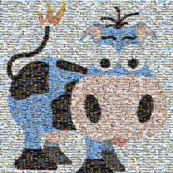 Cow photo mosaic
