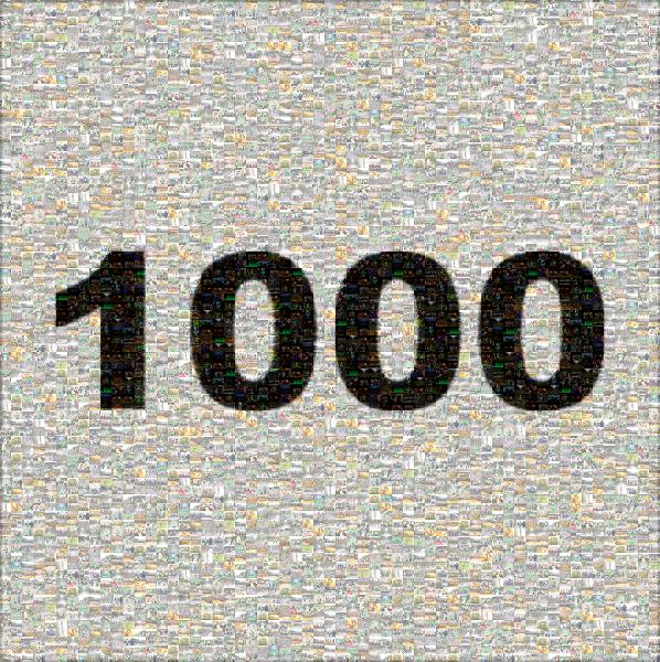 1000 photo mosaic