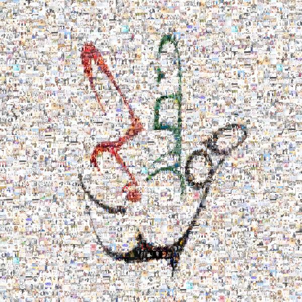Hand Symbol photo mosaic