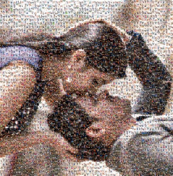 A Sweet Kiss photo mosaic