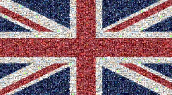 British Flag photo mosaic