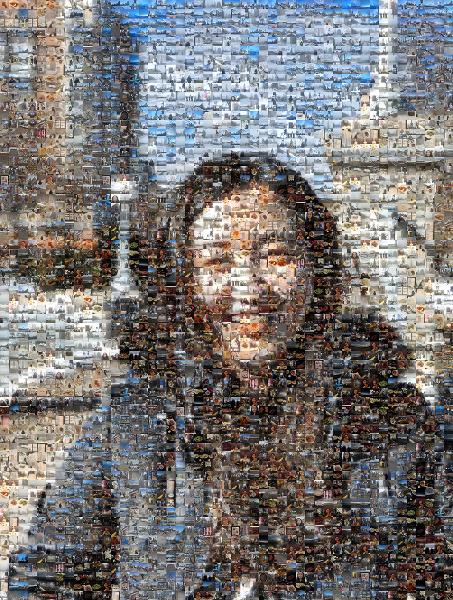 Woman in the City photo mosaic