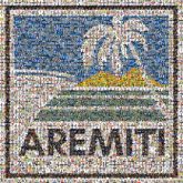 Aremiti borders graphics illustrations shapes text words letters mountains palm trees logos