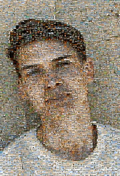 Young Man photo mosaic