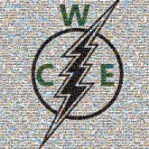 WCE logos letters graphics symbols electric text circles shapes construction employees