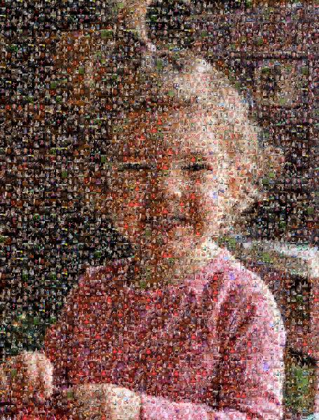 Happy Little Girl photo mosaic