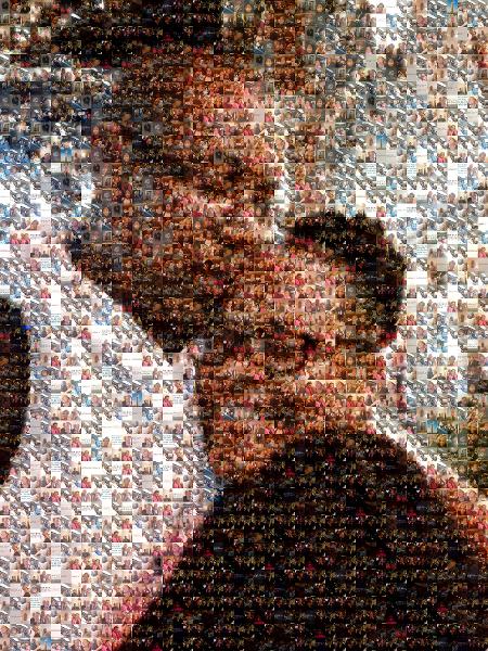 Embracing Couple photo mosaic