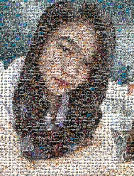 Young Woman  photo mosaic