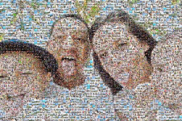 Silly Family Portrait photo mosaic