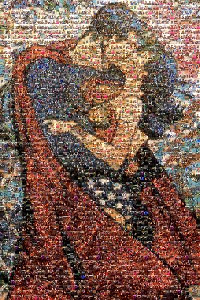Superheroes photo mosaic