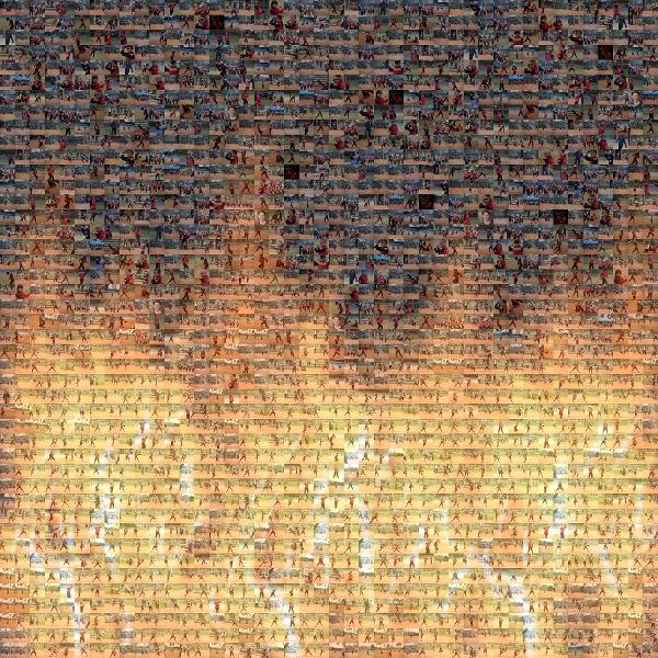 Fire photo mosaic