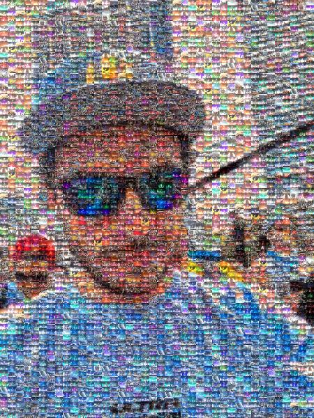Man in the Crowd photo mosaic