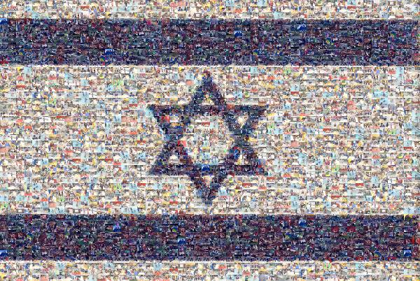 Star of David photo mosaic