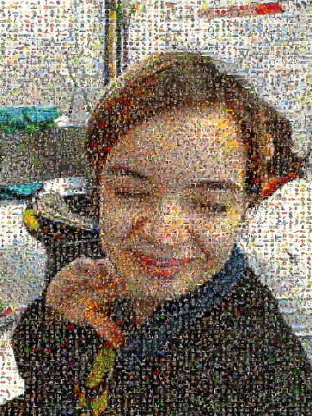 Smiling Woman photo mosaic