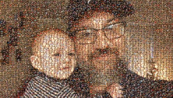 Father and Son photo mosaic