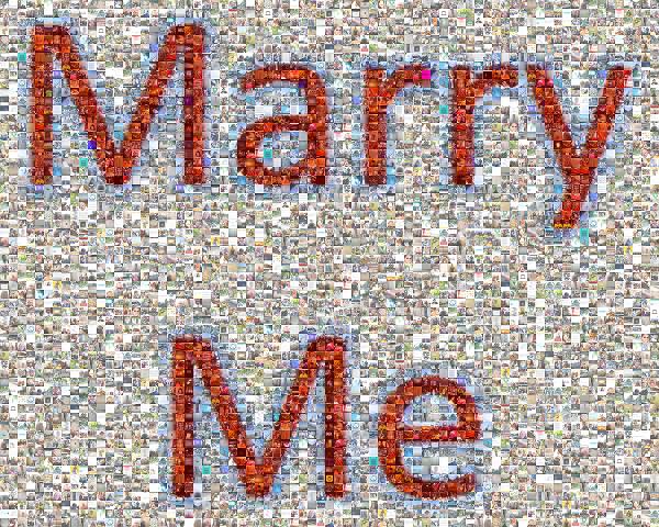 Marry Me photo mosaic
