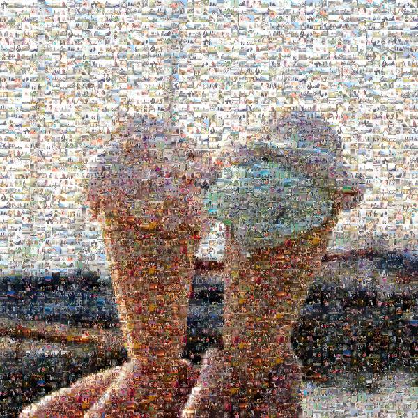 Ice Cream Cones photo mosaic