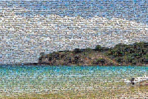 Beach Serenity photo mosaic