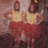 Tweedle Dee & Tweedle Dum friends fun customs celebrate dresses Halloween girls women smile
