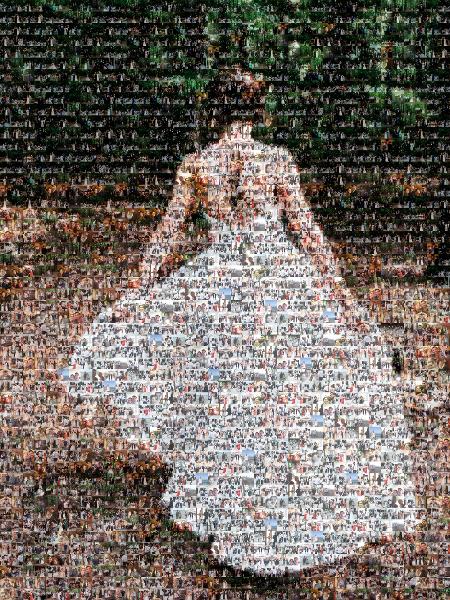 Wedding Dress photo mosaic