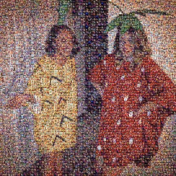 Strawberry & Pineapple photo mosaic