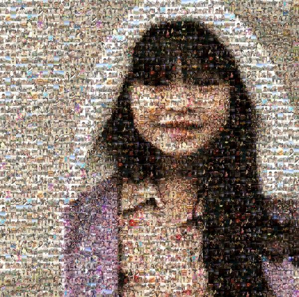 Young Girl photo mosaic