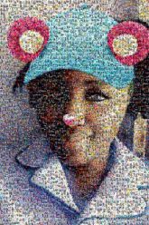 Selfie selfie girl filter heart hat bear smile woman