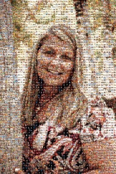 Lady photo mosaic