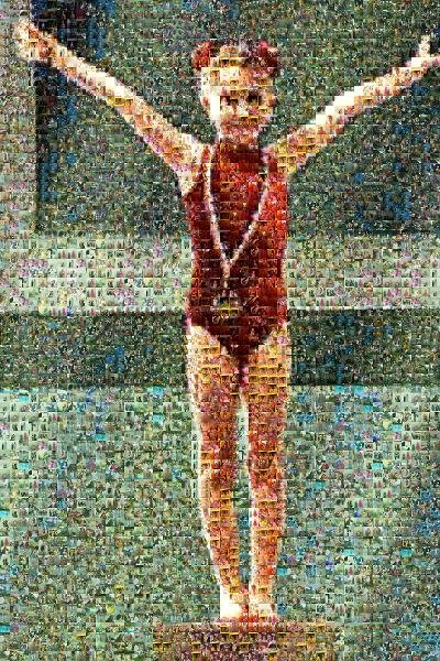 Young Gymnast photo mosaic