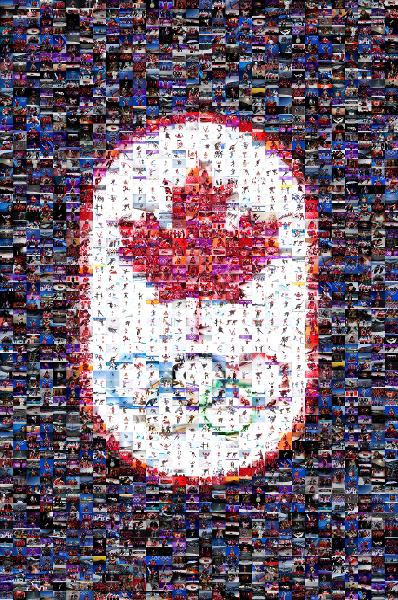 Olympics photo mosaic