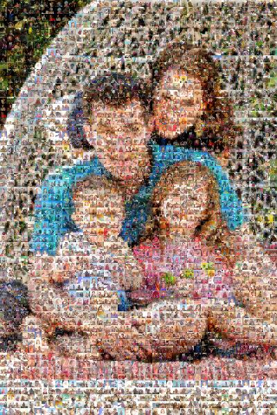 Family of Four photo mosaic