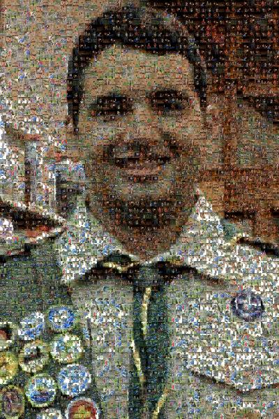 Boy Scout photo mosaic