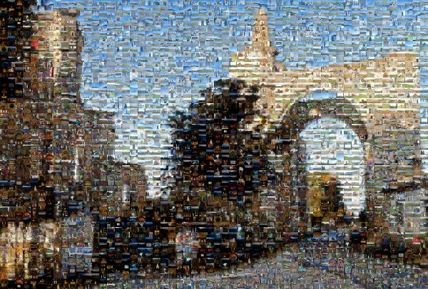 St Antoin, Spain photo mosaic