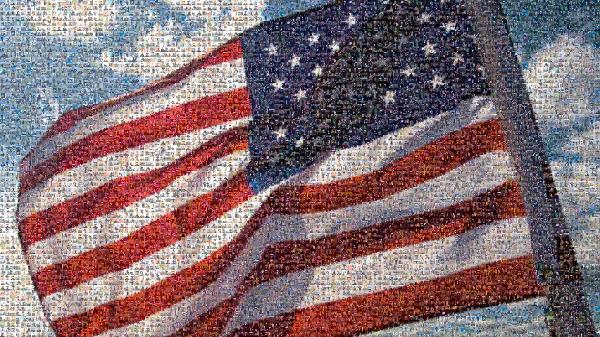Flag of the United States photo mosaic