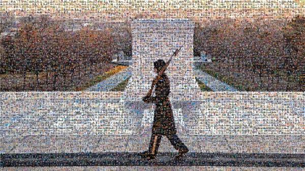 The Tomb of the Unknown Soldier photo mosaic