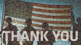thank you service memorials words letters text veterans americans flags pride nation symbols silhouettes people groups together sacrifice