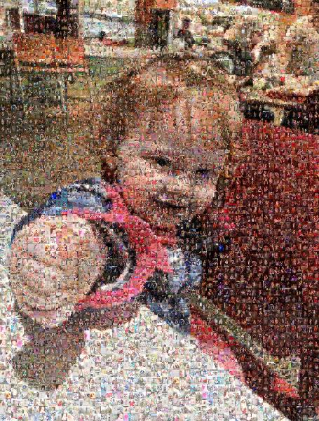Fist Bump Baby photo mosaic