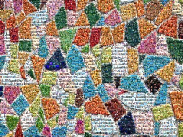 Geometric Mosaic photo mosaic