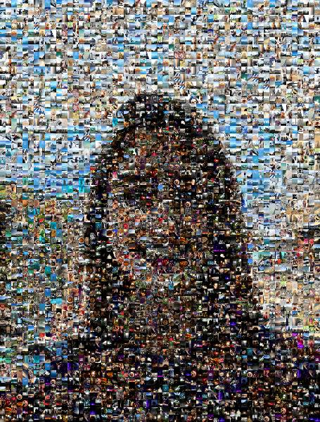 Self Portrait photo mosaic