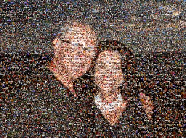 A Happy Couple photo mosaic