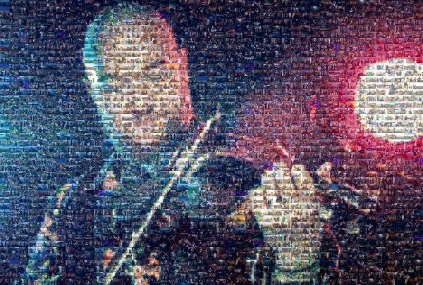 A Fiddler photo mosaic
