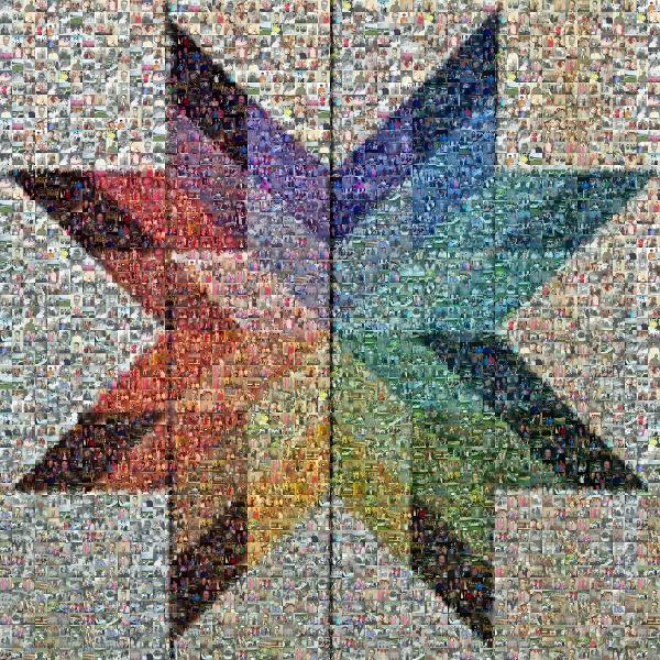 A Star Quilt photo mosaic