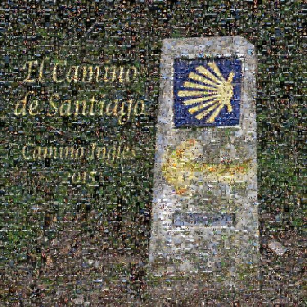 El Camino de Santiago photo mosaic