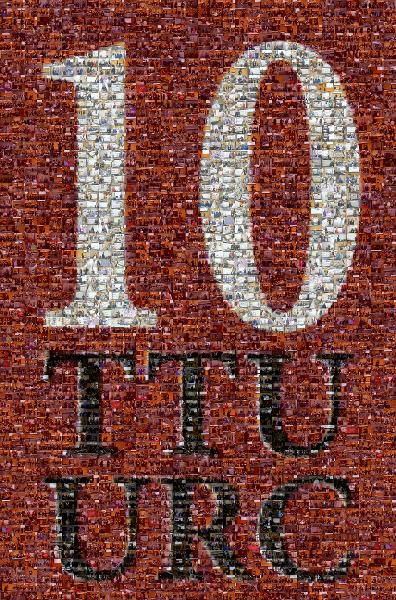10 Year Anniversary photo mosaic