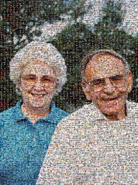 Beloved Grandparents photo mosaic