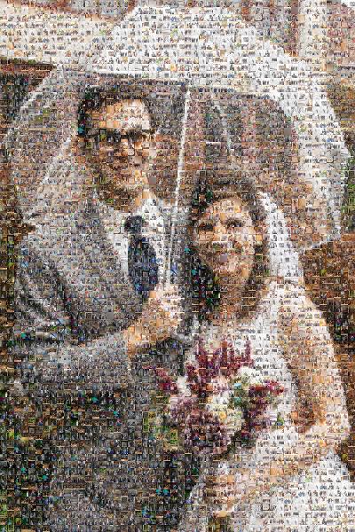 Rainy Day Nuptials photo mosaic