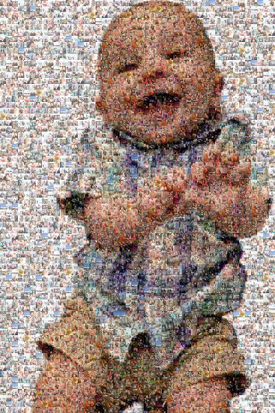 Baby Giggles photo mosaic