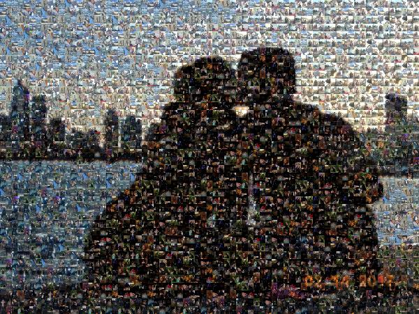 Starry Eyed Silhouette  photo mosaic