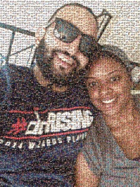 Happy Honeymooners photo mosaic