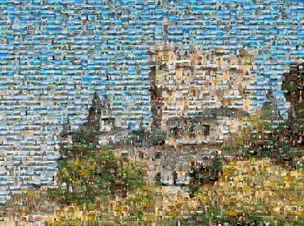 Castle on a Hill photo mosaic